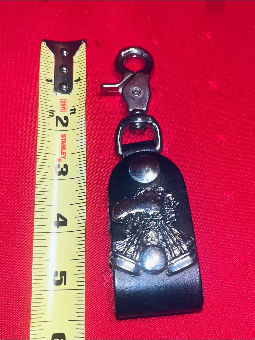 N/A black leather